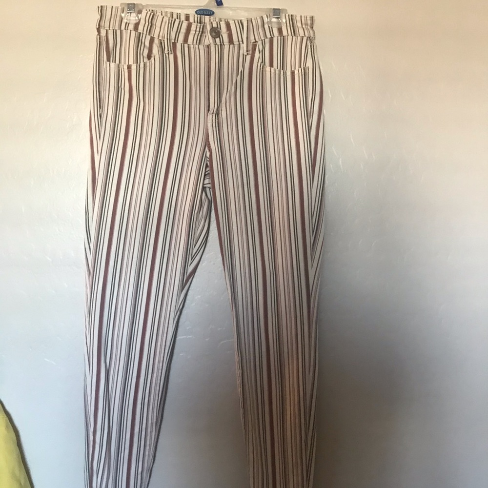 American Eagle striped jeans